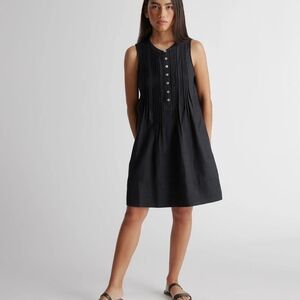 Quince European Organic Linen Sleeveless Swing Dress NWT